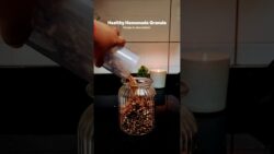 Homemade Granola in Air Fryer 🤎 | Easy 15-Min Breakfast Recipe #shorts
