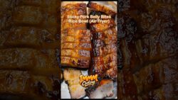 How I Made Sticky Pork Belly Bites Using Air Fryer