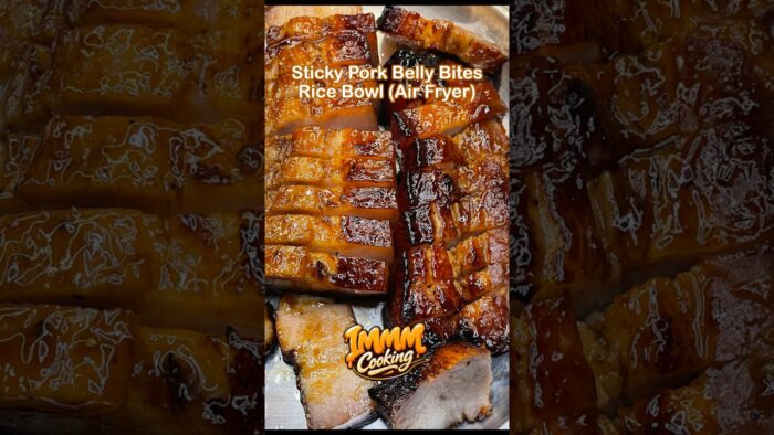 How I Made Sticky Pork Belly Bites Using Air Fryer