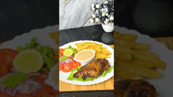 🤤 Juicy Tandoori Chicken Breast in Air Fryer | High-Protein Chicken Recipe 🍗🔥 #Shorts
