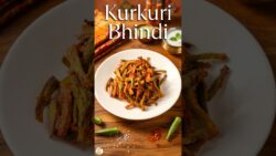 Kurkuri Bhindi in Air Fryer 🤤Air Fryer Recipe #shorts #kmz #healthyindianfood #ytshortsfeatures