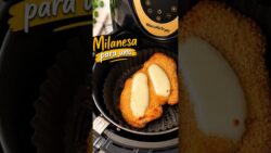 Milanesa para Uno en Freidora de Aire 🥩 | Almuerzo Fácil y Rápido #shortvideo