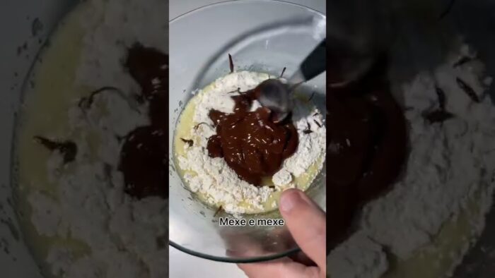 Mini brownie na airfryer #shorts
