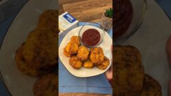 Nuggets saudável crocante na Air Fryer em menos de 20 minutos 🍗✨ Salva essa receita
