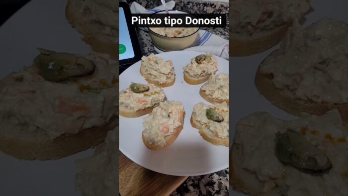 Pintxo tipo Donosti con Thermomix