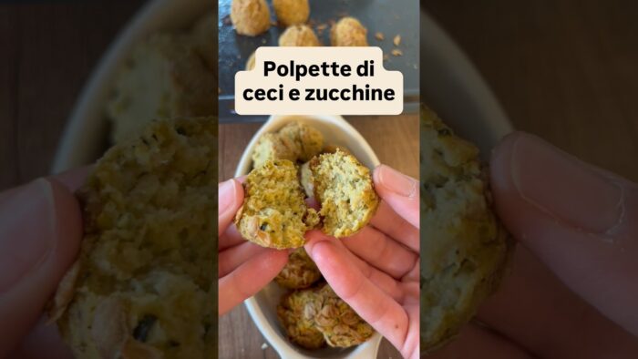 Polpette di ceci e zucchine con il Bimby #ricetta #tm7 #tm6 #tm5 #tm31