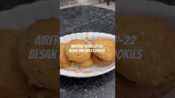 Protein rich cookies #cookies #airfryerrecipes #oatsrecipe #besan #protein #healthyrecipes #health