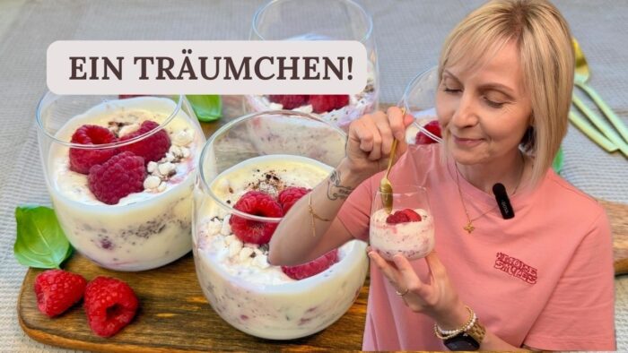 RATZFATZ fertig: Himbeer-Stracciatella-Dessert 🍓- Thermomix® TM5/TM6/TM7
