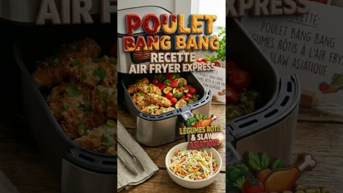 Recette Express : Poulet Bang Bang à l’Air Fryer ! 🍗✨ #Shorts#Recette Express #poulet #cuisine #