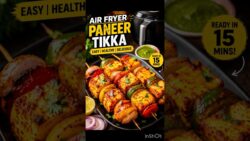 Restaurant-Style Air Fryer Paneer Tikka | Ready in 15 Minutes #trending #recipe #shortvideo #shorts