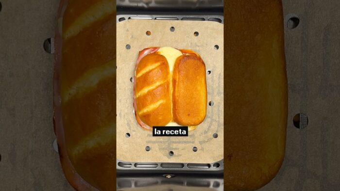 SÁNDWICH CALIENTE en 5 minutos con FREIDORA de AIRE 🥪🔥 #AirFryer