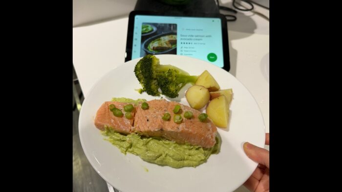Sous Vide Salmon with Avocado Cream Thermomix TM7 Recipe Demonstration