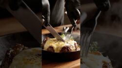 Truffle Peppercorn Ribeye with Creamy Taleggio Melt Air Fryer Recipe #Shorts