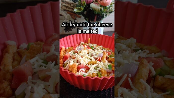 🔥 Viral Cheesy Kurkure Hack | 5-Minute Snack! 🧀 #food #airfryerrecipes #recipe #bhelpurichaat