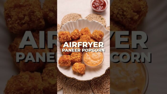 air fryer 2 day paneer popcorn 🍿 recipe 10 min try it #airfryer #food #recipe #cooking #short
