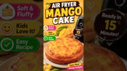 air fryer day 4 ❤️baccho ki  Favorite Easy Mango Cake Recipe 🍰✨#cooking  #foodie #recipe #airfryer