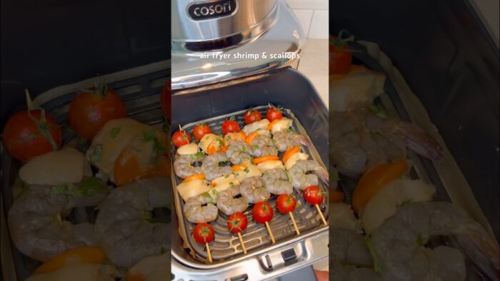 air fryer shrimp & scallops #shrots #airfryerrecipes #seefood