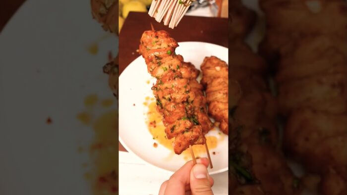 chicken sorhmah recipe air fryer day 6 🍕🍩🥨✨#recipe #chickenrecipe #food #foodie #viral #trend #short