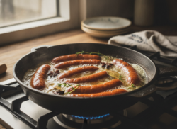 Chorizos a la sidra: receta asturiana fácil