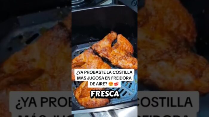 #creatorsearchinsights Costilla de Cerdo en Freidora de Aire📝