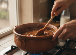 Dulce de leche con cítricos confitados