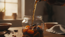 Frutos secos al ron: maceración casera con té