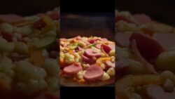 haciendo pizza 🍕 en freidora de aire-AndreaCREANDO- #pizza #freefire #freidoradeaire