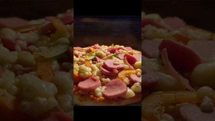 haciendo pizza 🍕 en freidora de aire-AndreaCREANDO- #pizza #freefire #freidoradeaire