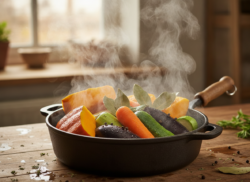 Panaché de verduras con tortilla: receta vasca de aprovechamiento