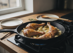 Pavo al limón: receta tradicional con aceitunas negras