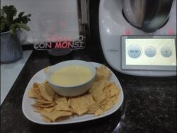 salsa de queso cheddar en thermomix y monsieur cuisine