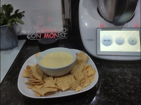 salsa de queso cheddar en thermomix y monsieur cuisine