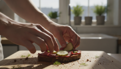 Sandwich Bahía: receta con palmitos y pepinillos