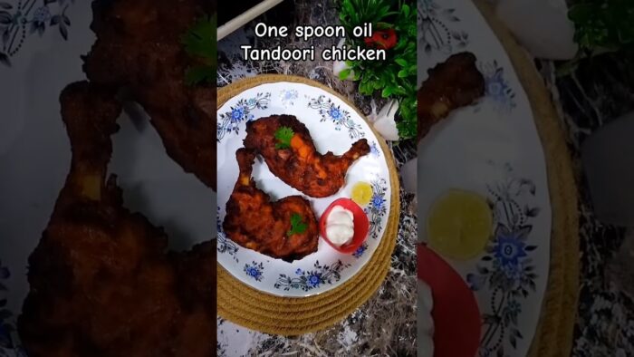 1 Spoon Oil Tandoori Chicken 🔥 Juicy & Smoky Air Fryer Recipe #TandooriChicken #shorts #cooking