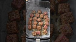 10-Minute Air Fryer Garlic Butter Steak Bites! 🥩🧈 (Zero-Carb Carnivore Recipe) #carnivorediet