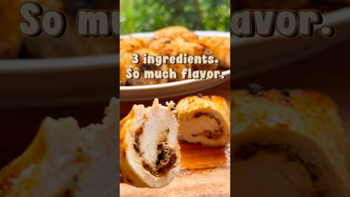 3-Ingredient Stuffed Chicken | Easy Air Fryer Recipe