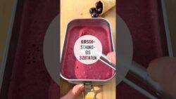 🍒🍫 3 Zutaten, Schoko-Kirsch-Eis🍦 ohne Industriezucker
