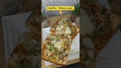 5-minute air fryer bread 🍕 pizza /capsicum change no oven need😋 #recipe#cooking#pizza#youtubeshorts