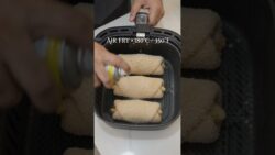 52g Protein Crispy Chicken Cheese Rolls | Air Fryer Recipe