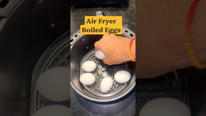 🥚 Air Fryer Boiled Eggs | Salad | Airfryer Series- Day33 | HighProtein Recipe #Shorts #upmakaburulu