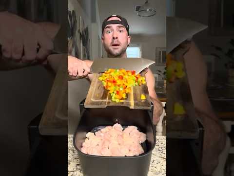 Air Fryer Chicken Fajita Bowls | High-Protein Meal Prep #highprotein #cooking