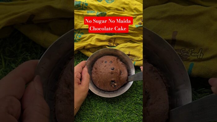 Air Fryer Chocolate Cake 🍫 Made With Atta! #shorts #ytshorts #cake