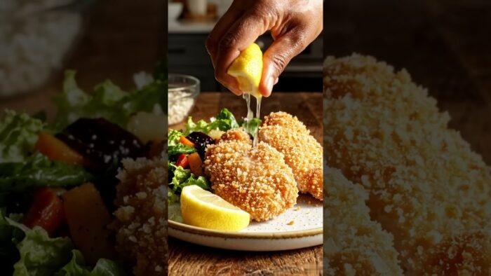 Air Fryer Crispy Parmesan Chicken Cutlets #food #homecuisine #diningdiaries #cooking #easydinner