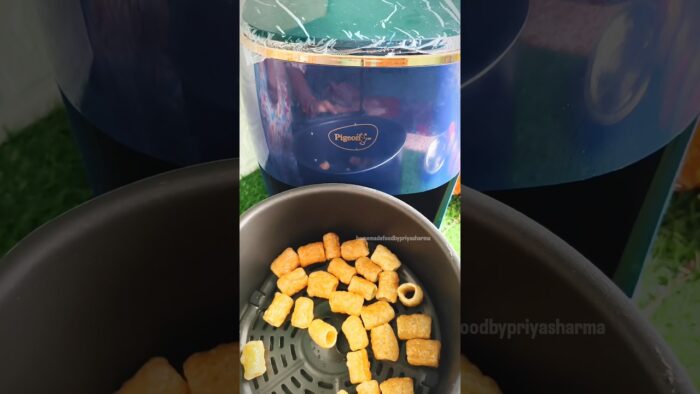 Air Fryer Fryums 🔥 | Less Oil Fryums Recipe | Crispy Air Fryer Snack #shorts #ytshorts #viral