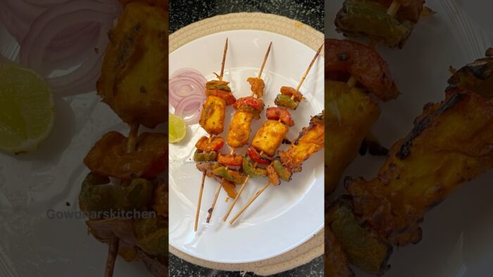 Air Fryer Paneer Tikka #shorts #yt #recipe #shortsfeed #food #easyrecipe #airfryer