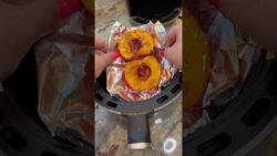 Air Fryer Peaches #shorts
