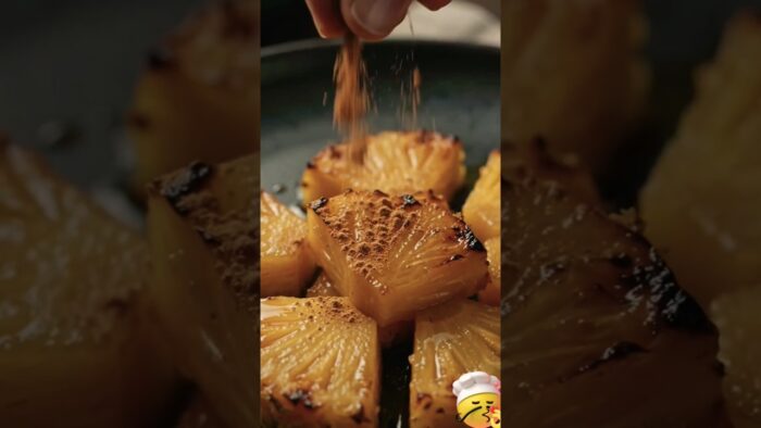 Air Fryer Pineapple Chunks | 3-Ingredient Snack #shorts #food #recipe