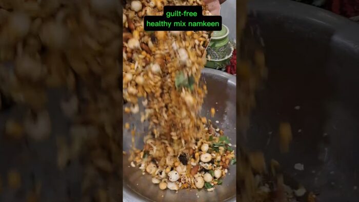 Air Fryer Trail Mix namkeen #AirFryerRecipe #HealthySnack #CrispySnack #TeaTimeSnack #EasyRecipe
