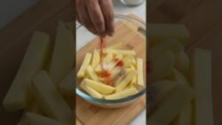 Air Fryer में बिना तेल के Crispy Finger Chips 🍟 #shorts #recipe #airfryer✨mother’sskill✨❤️
