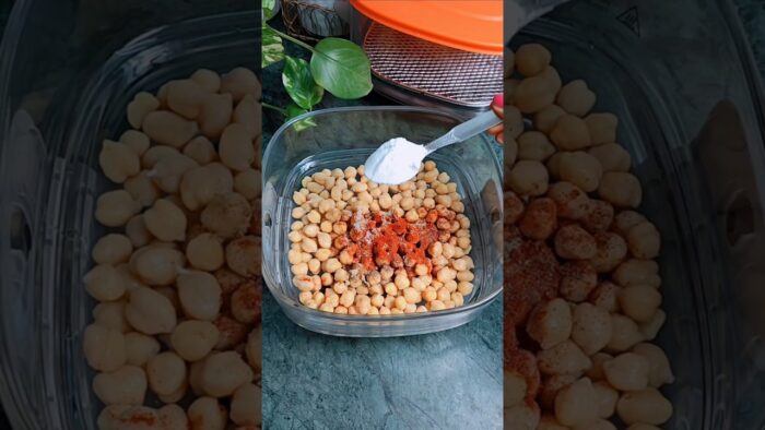 Airfried Chickpea salad 🥗#airfryerrecipes #salad #healthyfood #chickpeasalad #shorts #foodie